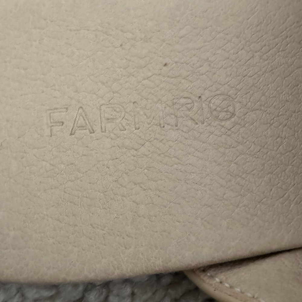 Farm Rio Embroidered Beige Leather Braided Banana Palm Tree Mules Sz 39 / US 8.5 - Picture 5 of 5